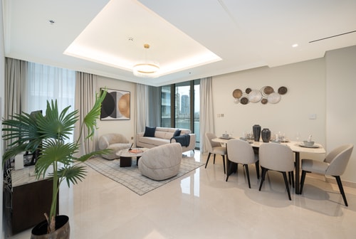 Elegant 2BR apt | Sea View | Emaar Beachfront Mi Casa Holiday Homes