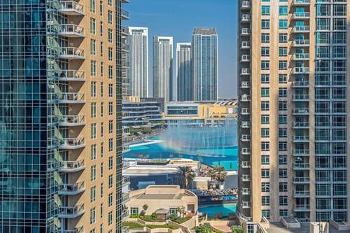 Stylish 2BD Near Burj | Partial Fountain View 1 Mi Casa Holiday Homes