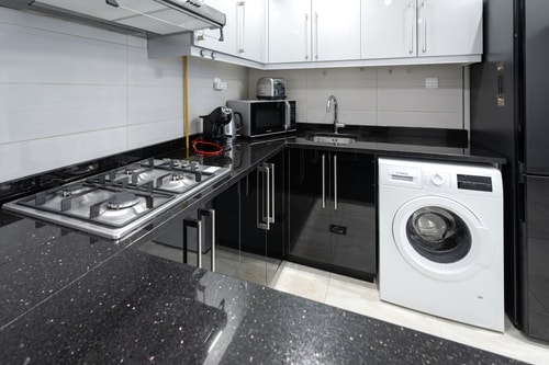 Canal View 1BR + Terrace Gym, Pool, Parking 6 Mi Casa Holiday Homes