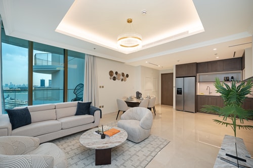 Elegant 2BR apt | Sea View | Emaar Beachfront 1 Mi Casa Holiday Homes