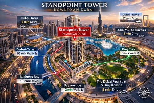 Modern Downtown Stay 1BR Balcony Near Burj Khalifa 35 Mi Casa Holiday Homes