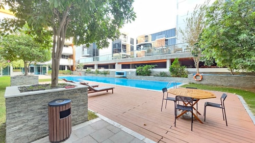 Modern Furnished Studio in Villa Pera JVC 6 Sejourne - Luxury Holiday Homes | Luxury short term rentals in Dubai