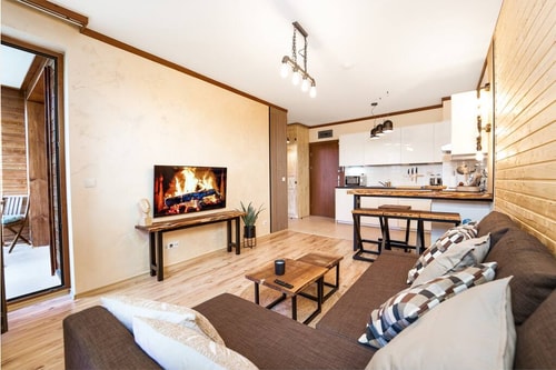 Cozy Mountain Ski Ap. /Free parking / Natural