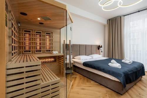 SPA bedrooms with Sauna&Bath and Free Parking